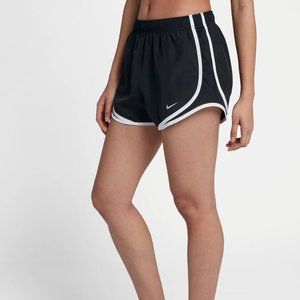 nike tempo dri fit brief lined black running shorts